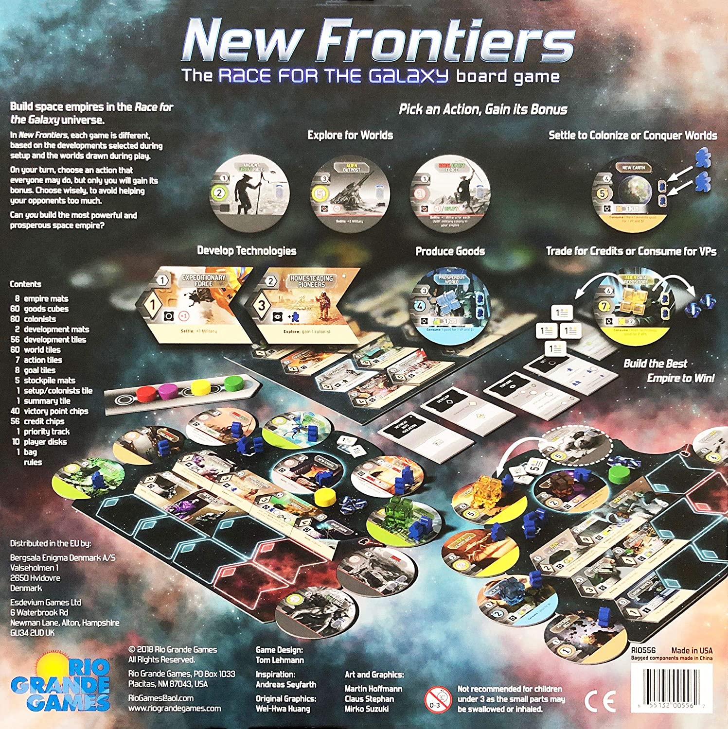 New Frontiers the Race for the Galaxy Board Game